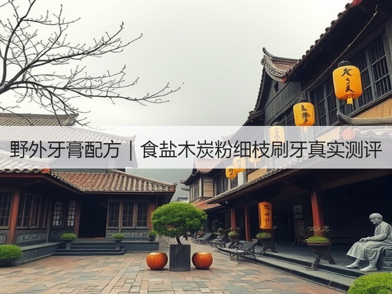 野外牙膏配方｜食盐木炭粉细枝刷牙真实测评