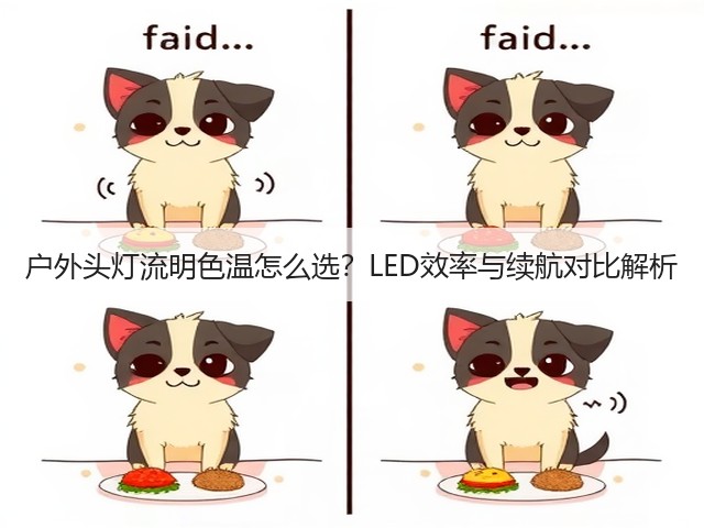 户外头灯流明色温怎么选?LED效率与续航对比解析(图2) 户外头灯流明色温怎么选?LED效率与续航对比解析(图2)