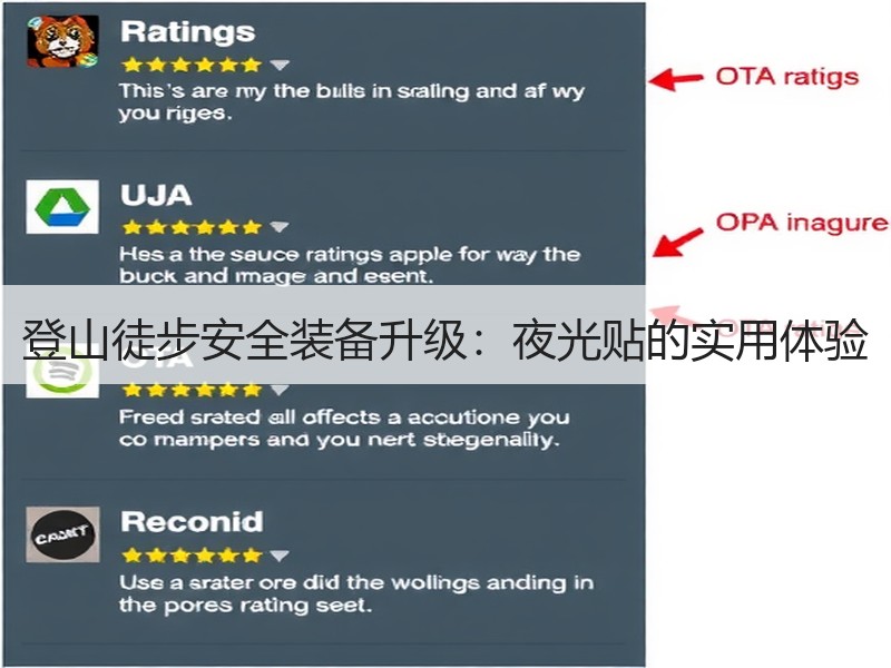 登山徒步安全装备升级：夜光贴的实用体验