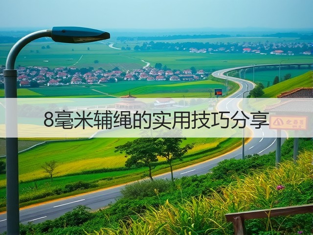 8毫米辅绳的实用技巧分享(图1)