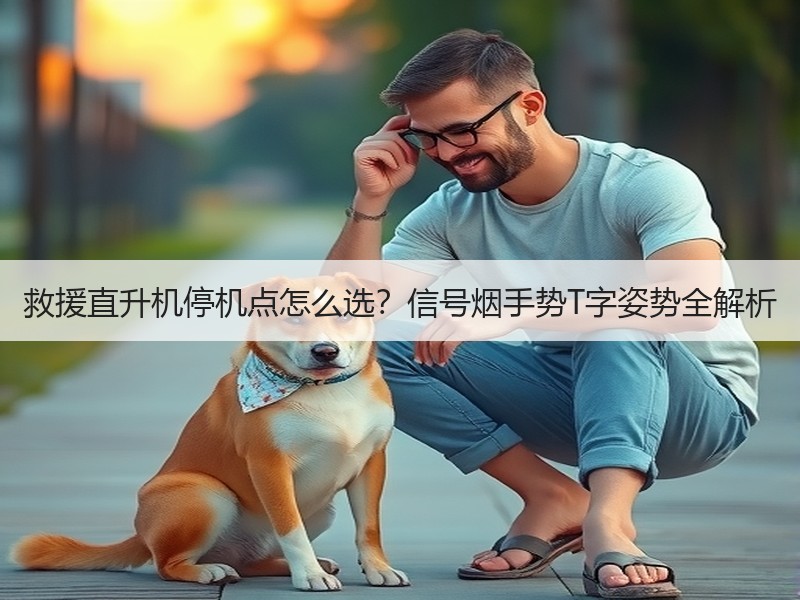 救援直升机停机点怎么选？信号烟手势T字姿势全解析