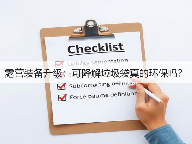 露营装备升级：可降解垃圾袋真的环保吗？