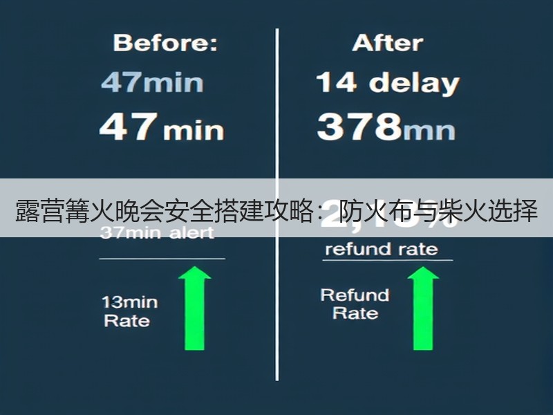 露营篝火晚会安全搭建攻略：防火布与柴火选择