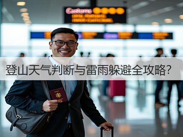 登山天气判断与雷雨躲避全攻略?(图2) 登山天气判断与雷雨躲避全攻略?(图2)