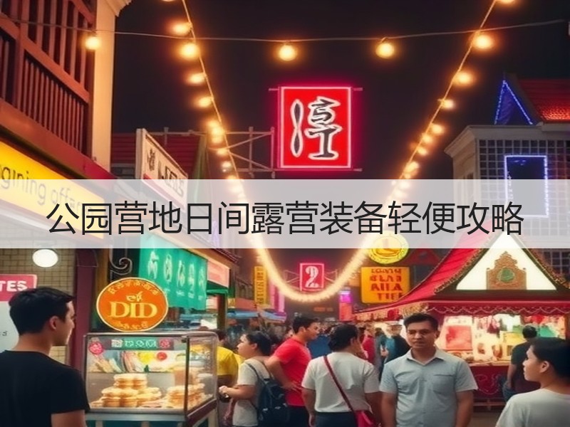 公园营地日间露营装备轻便攻略