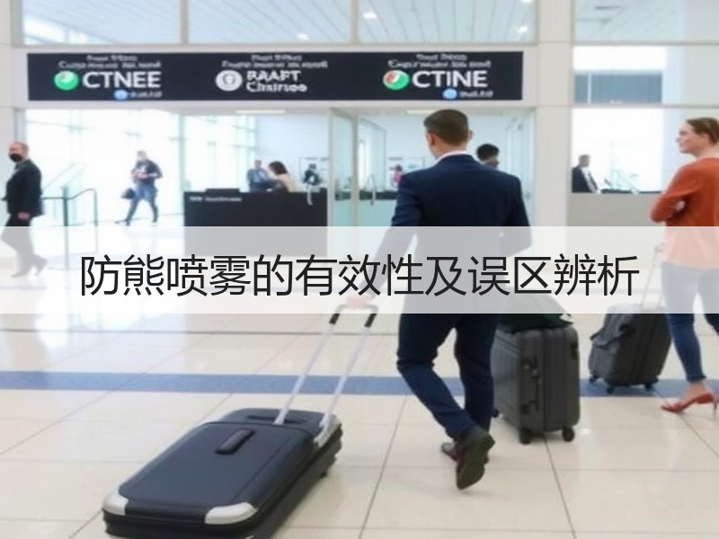 防熊喷雾的有效性及误区辨析